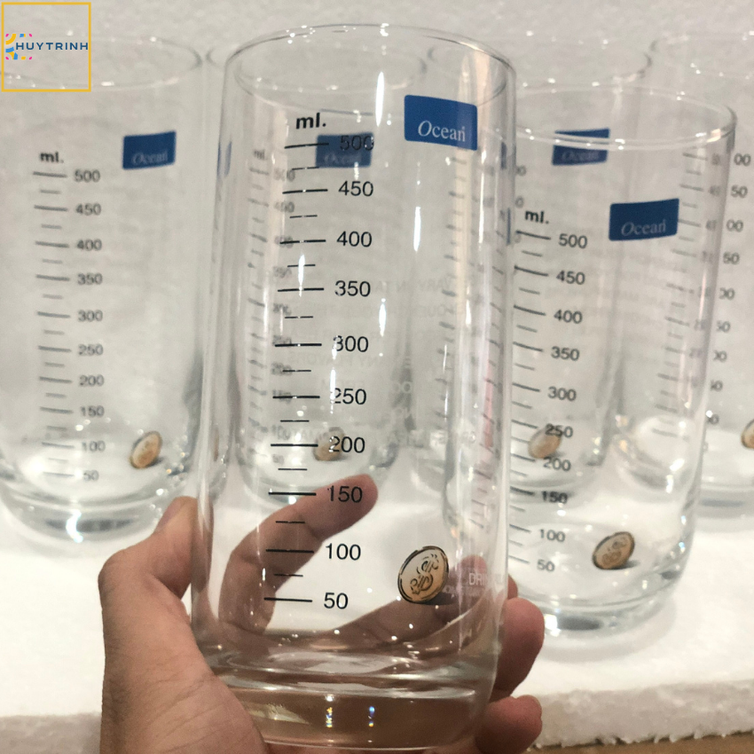 Cốc thủy tinh có chia vạch THÁI LAN dung tích 625ml | Chọn số lượng 1-2-3-4-5-6