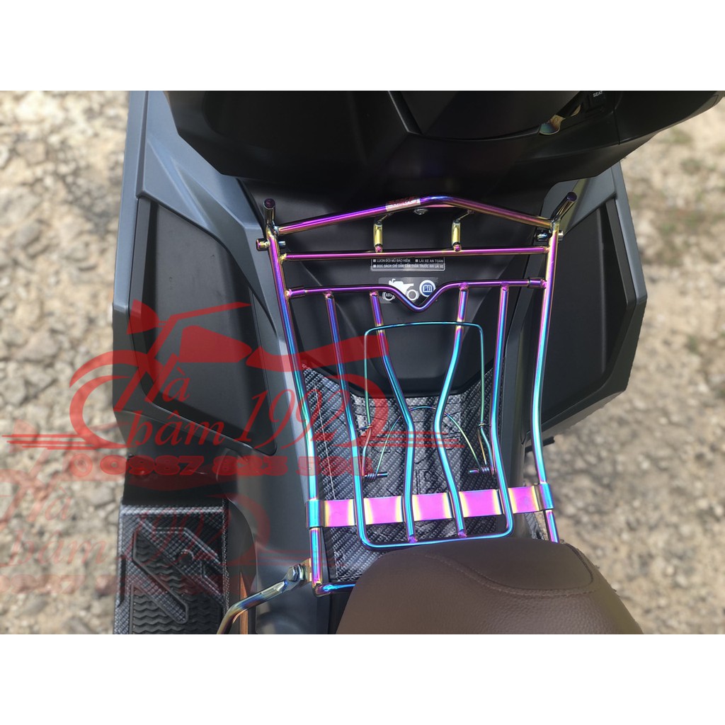 Baga airblade 2020-22 inox xi titan 7 màu 10 ly kim phụng, baga xe ab 2020-22