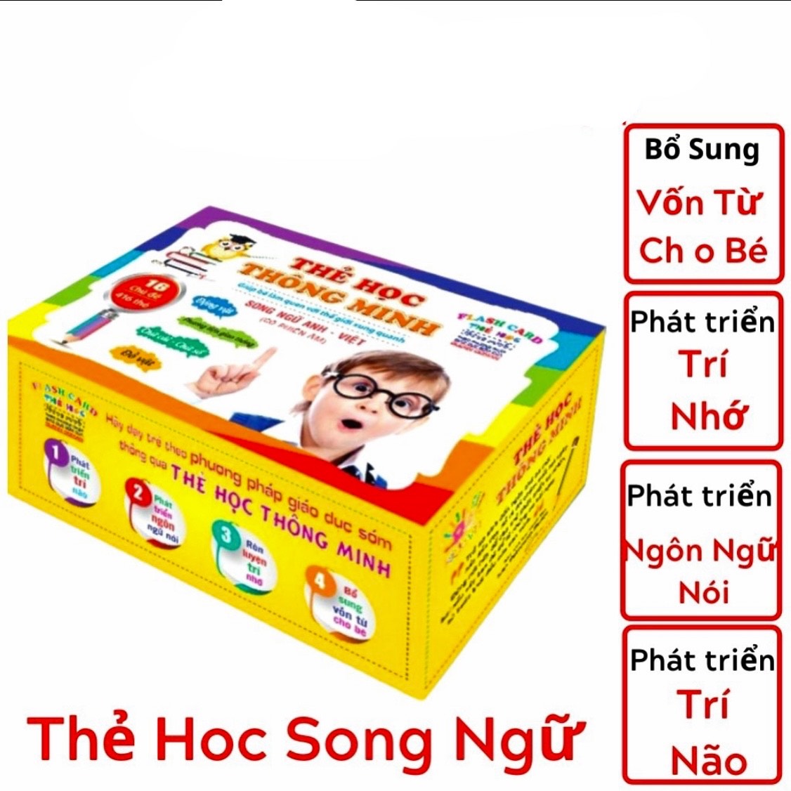 Bộ Thẻ Học Song Ngữ Thông Minh, Bộ thẻ - flashcard song ngữ