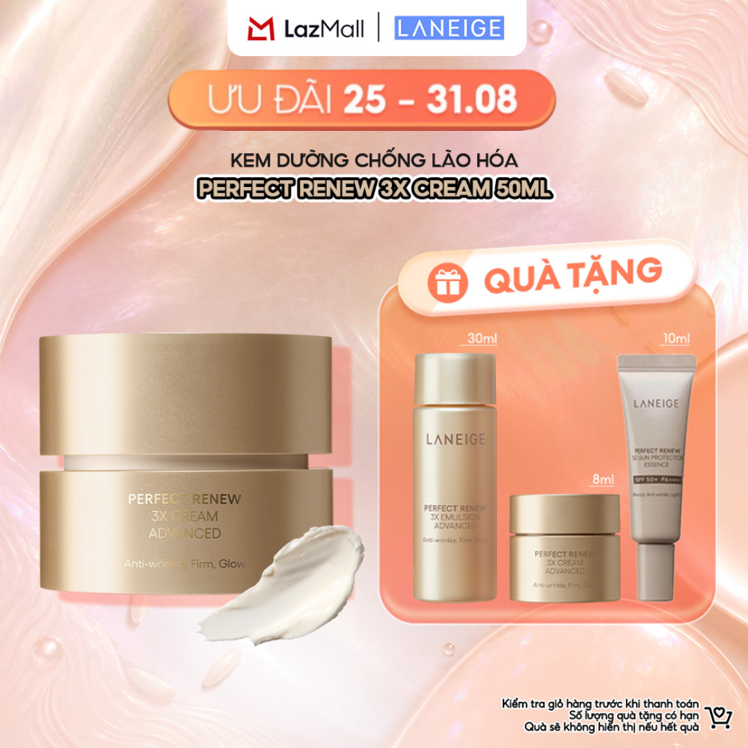 Kem Dưỡng Chống Lão Hóa và Săn Chắc Da Laneige Perfect Renew 3X Cream 50ML