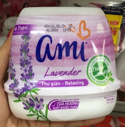 Sáp thơm Ami thư giãn hương hoa oải hương 200g