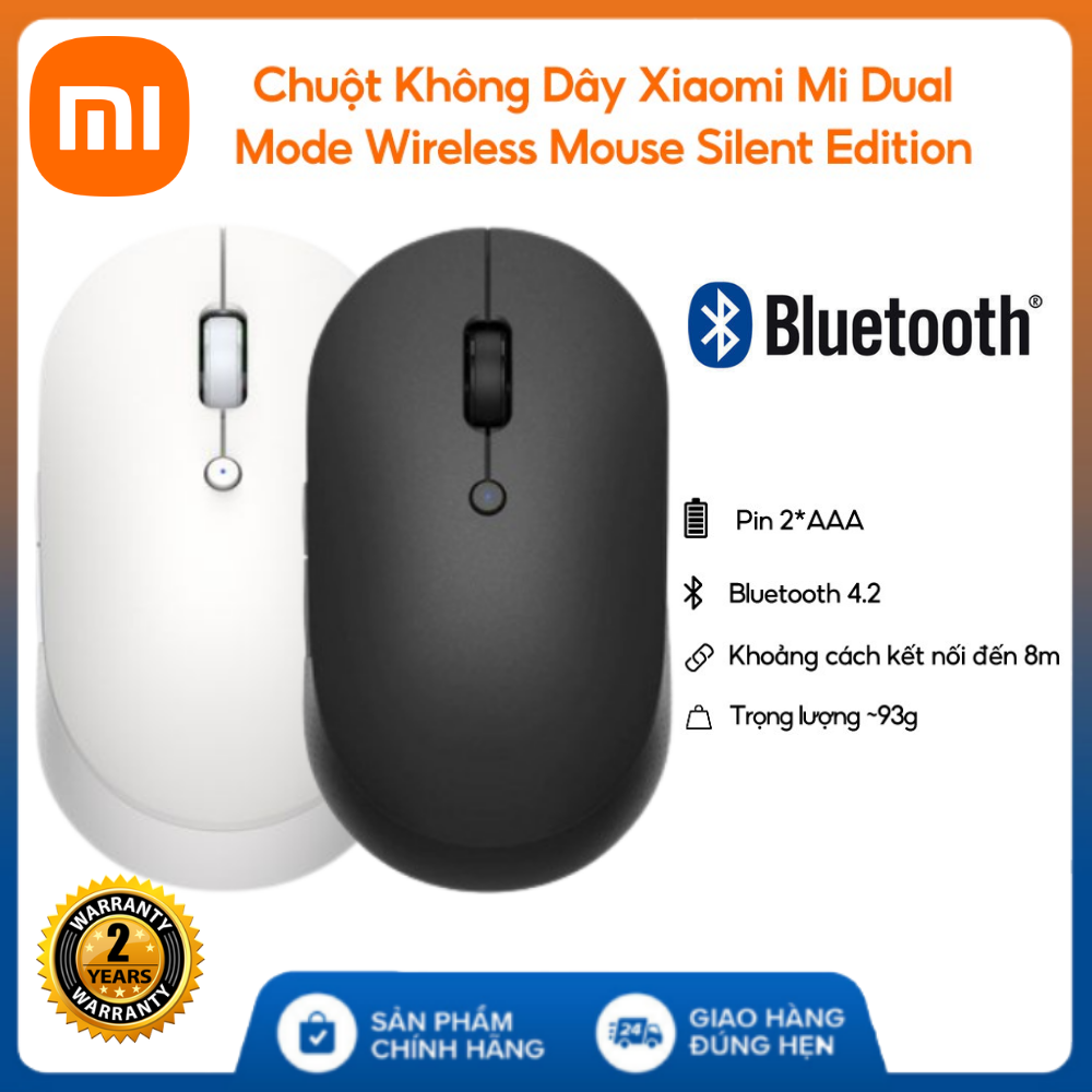 Xiaomi Mi dual mode wireless mouse silent edition-Bluetooth 4.2 & RF 2.4GHz
