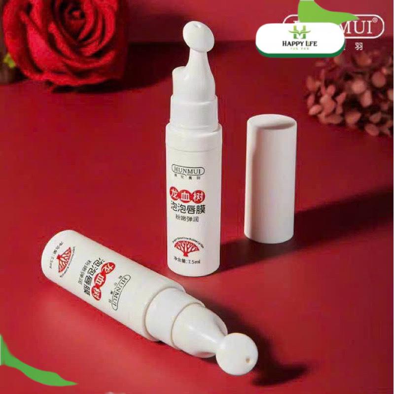 Mặt nạ dưỡng môi sủi bọt, tẩy tế bào chết môi sủi bọt dưỡng nẻ chăm sóc màu môi Hunmui 7,5ml - Happy Life 4U