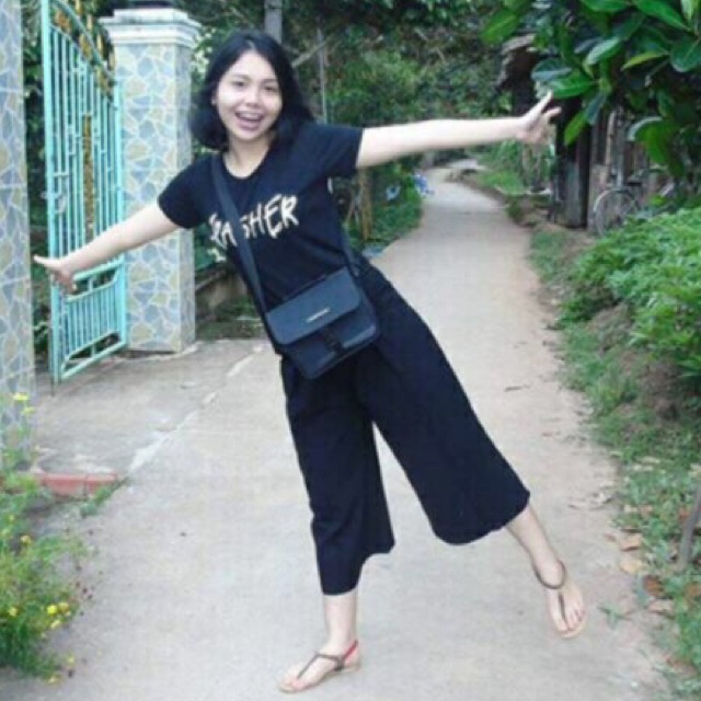 Quần lỡ 9 tấc ống rộng