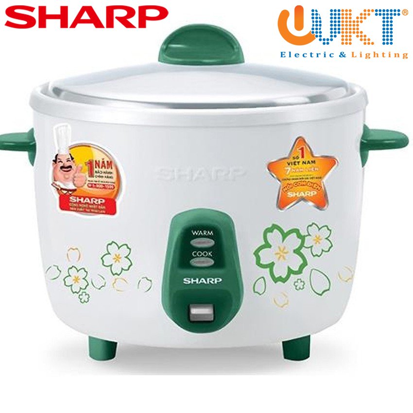 Nồi cơm điện nắp rời sharp ksh-211v/ d11v - màu ngẫu nhiên