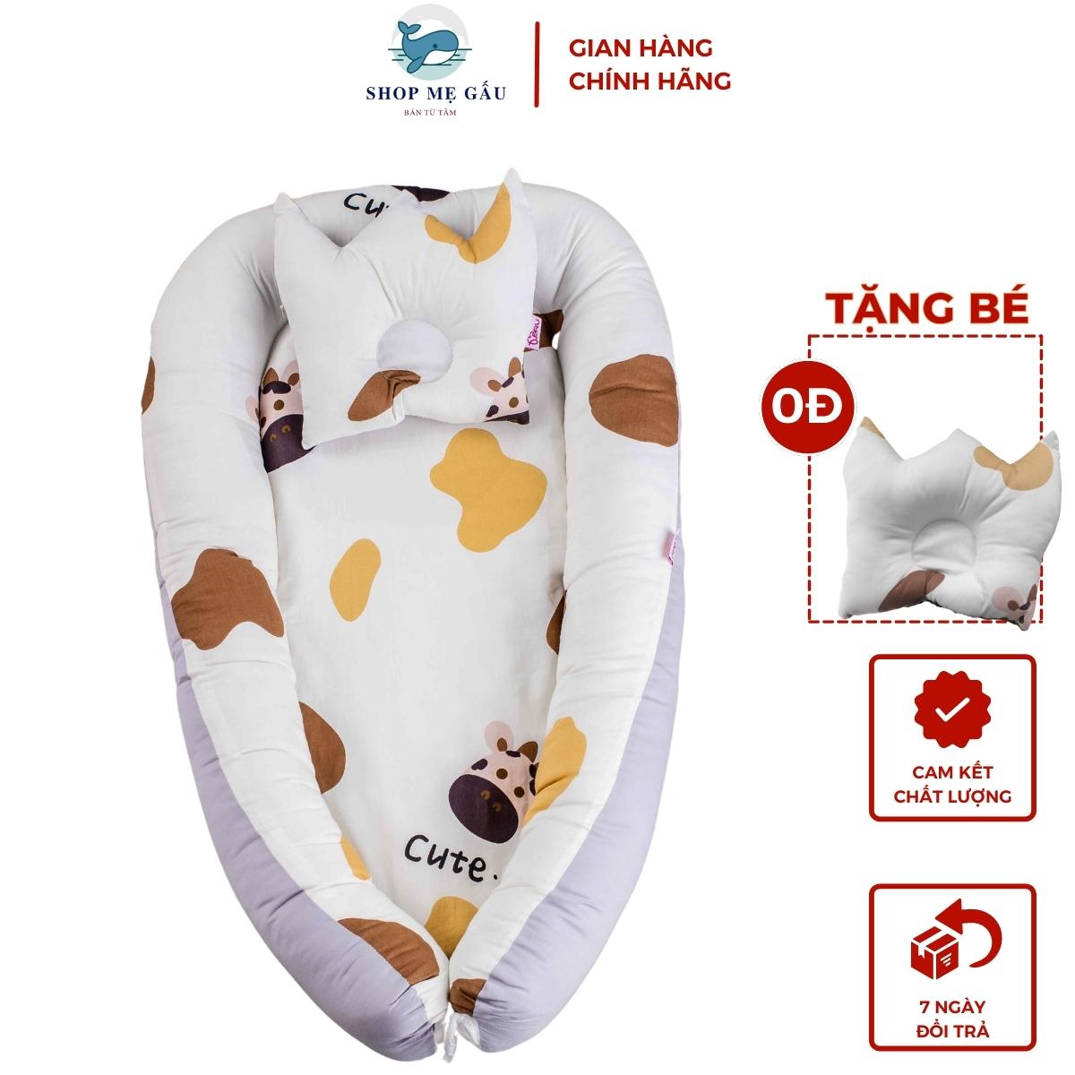 Nôi cho bé, nôi vải sơ sinh cho bé ngủ chung giường MERU