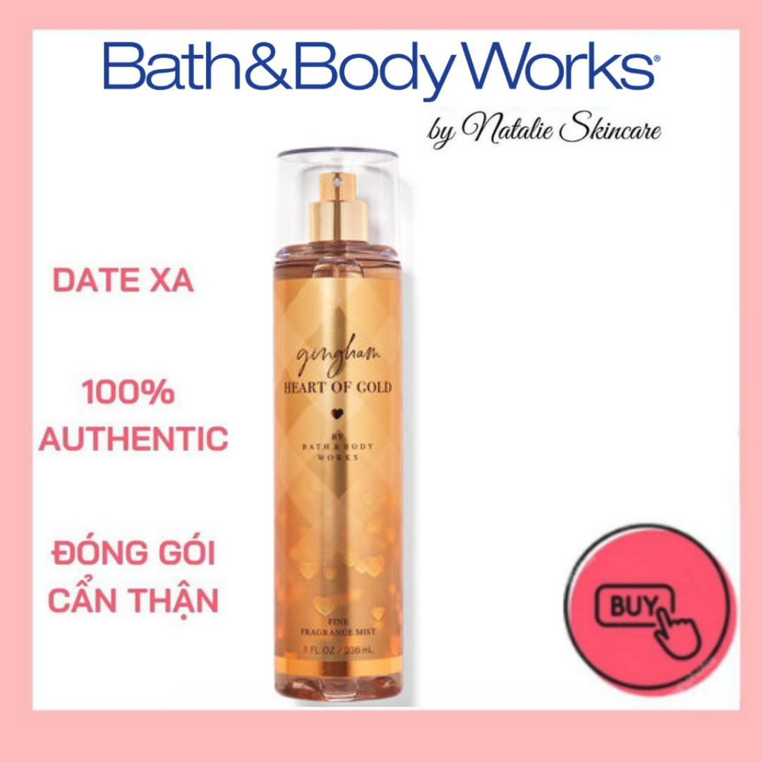 Xịt thơm bath and body works body mist - gingham heart of gold