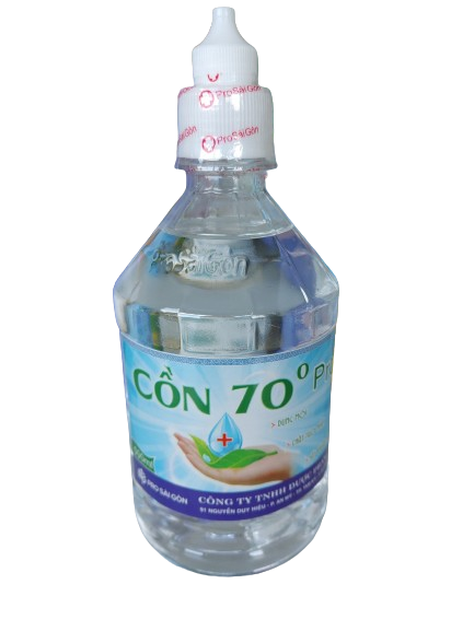 Cồn sát khuẩn 70 độ 90 độ Pro Saigon - Chai 500ml