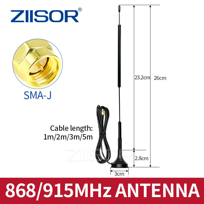 868 MHz Lora Ăng-ten Wifi 915 Mhz tầm xa Antena cho 923 MHz RP SMA nam