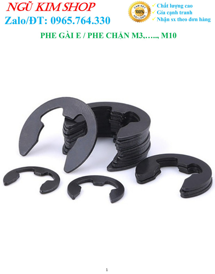 Phe gài chữ e m3, m4, m5, m6, m7, m8, m9, m10 _ ốc vít