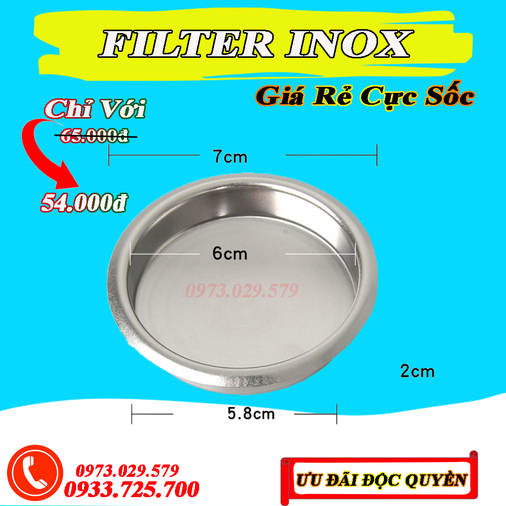 Phin mù inox vệ sinh máy pha cà phê - phụ kiện & linh kiện máy pha cafe chính hãng.