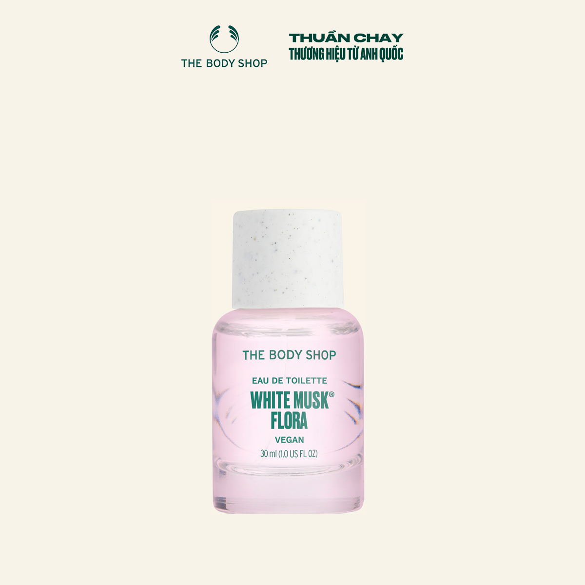 Nước hoa white musk flora eau de toilette 30ml the body shop