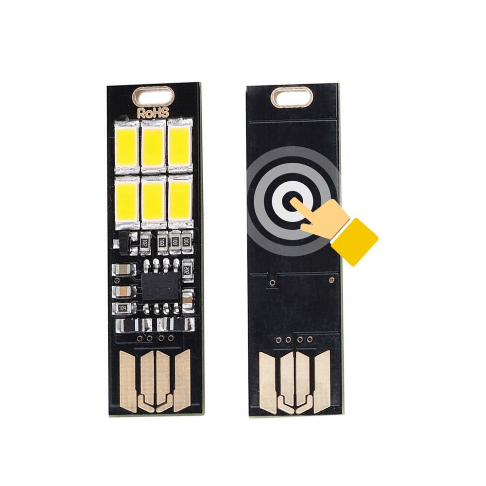 Đèn led mini 6 led cắm cổng USB cảm ứng