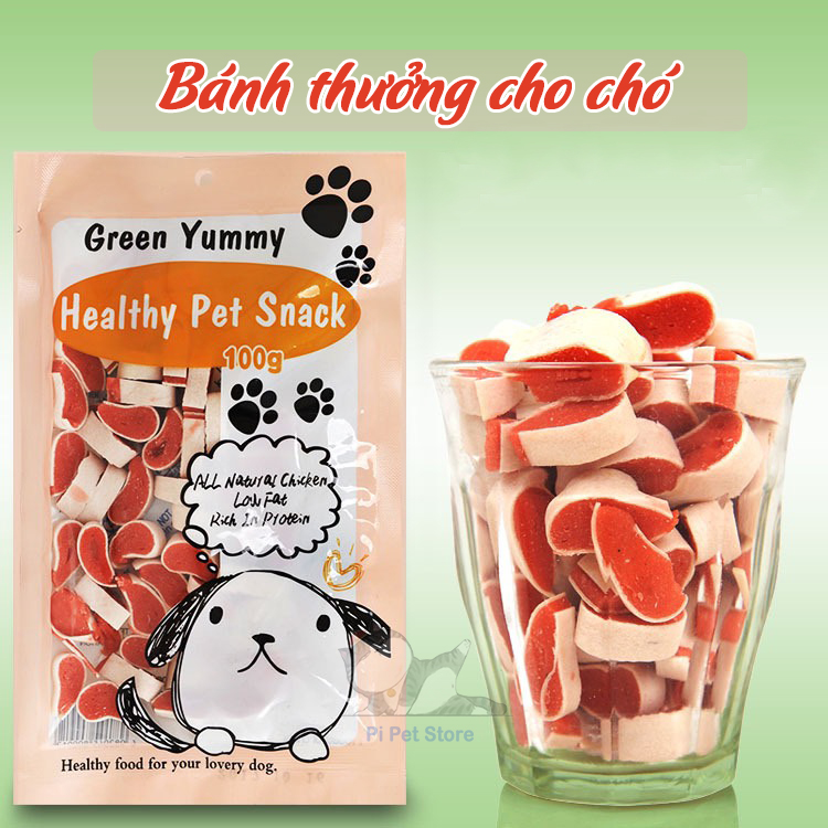 Bánh thưởng cho chó Yummy, Snack cho chó 100g