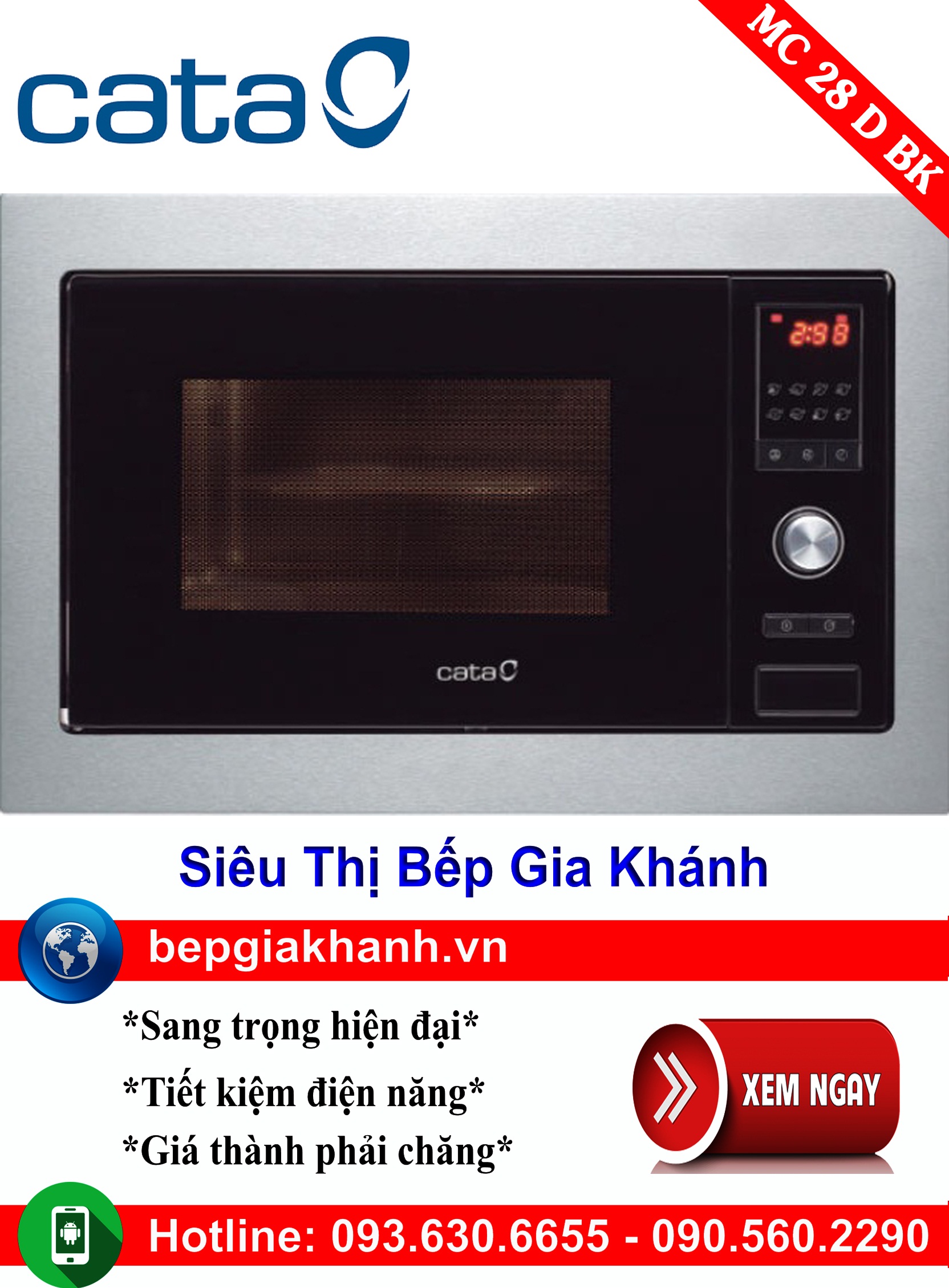 [HCM]Lò vi sóng âm tủ Cata MC 28D BK lò vi sóng lò vi sóng có nướng lò vi sóng mini lò vi sóng sharp lò vi sóng điện mini lò vi sóng aqua lò vi sóng nhỏ