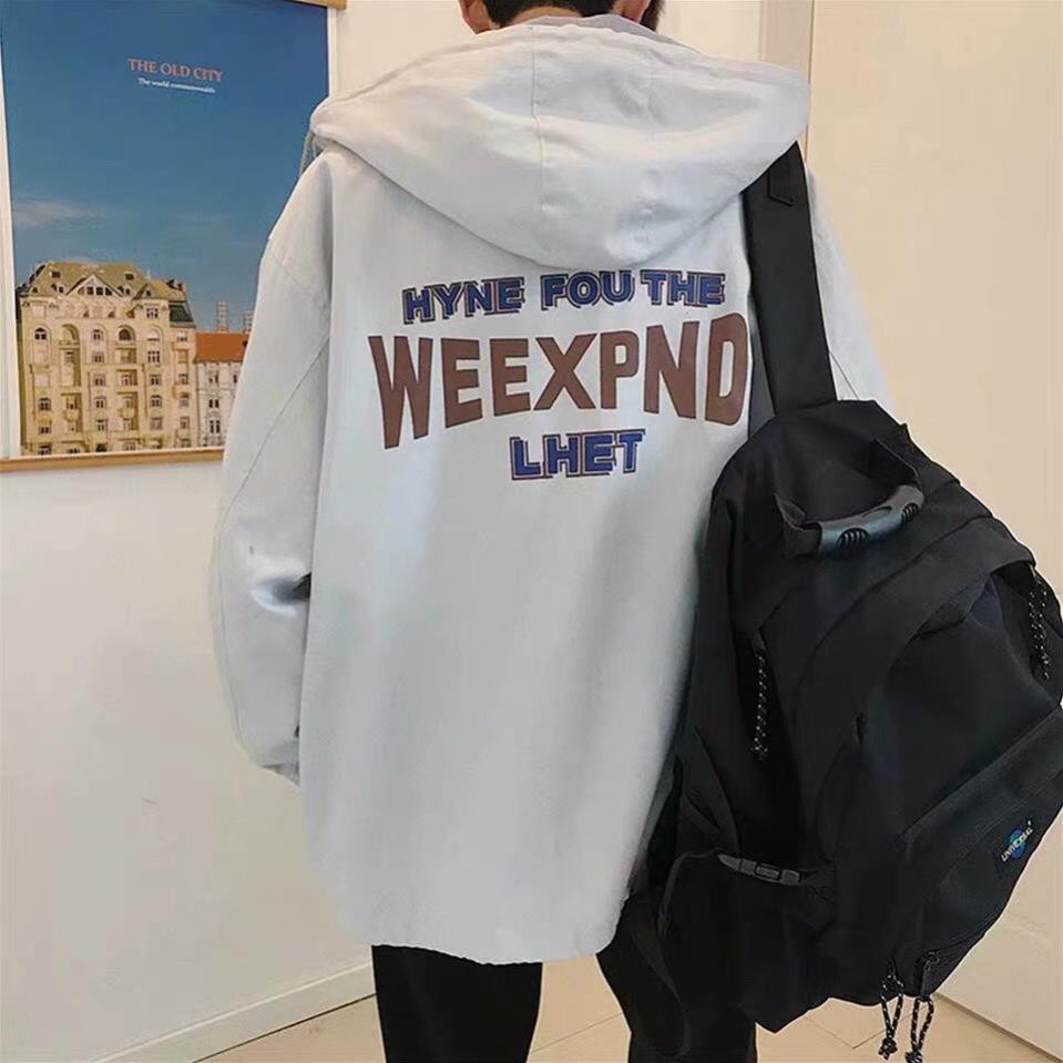 Áo khoác dù unisex form rộng WEEKEND nam nữ phong cách thời trang đẹp của phái đẹp