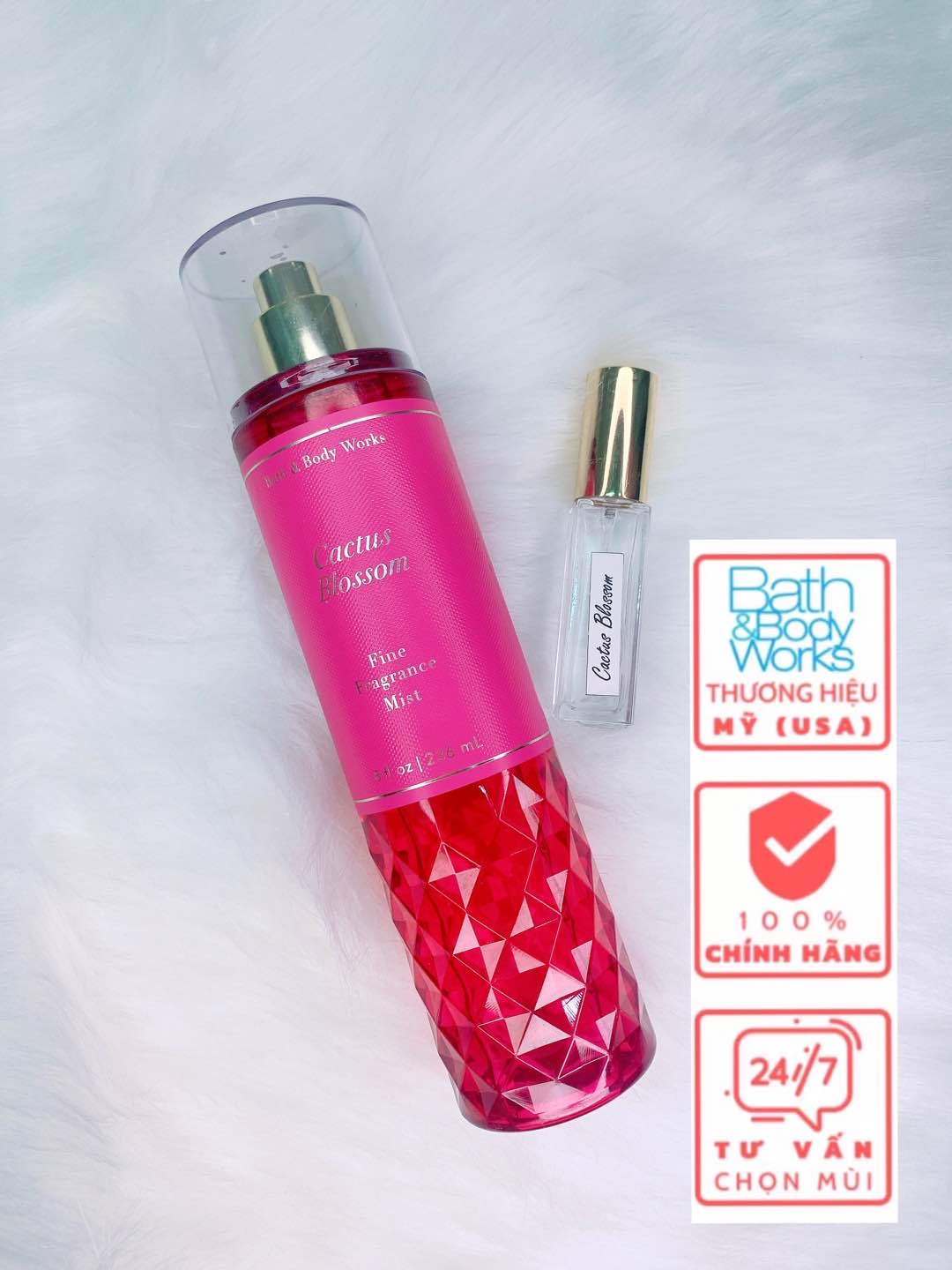 Xịt thơm Body Cactus Blossom Bath and Body works từ Mỹ Size 10ml