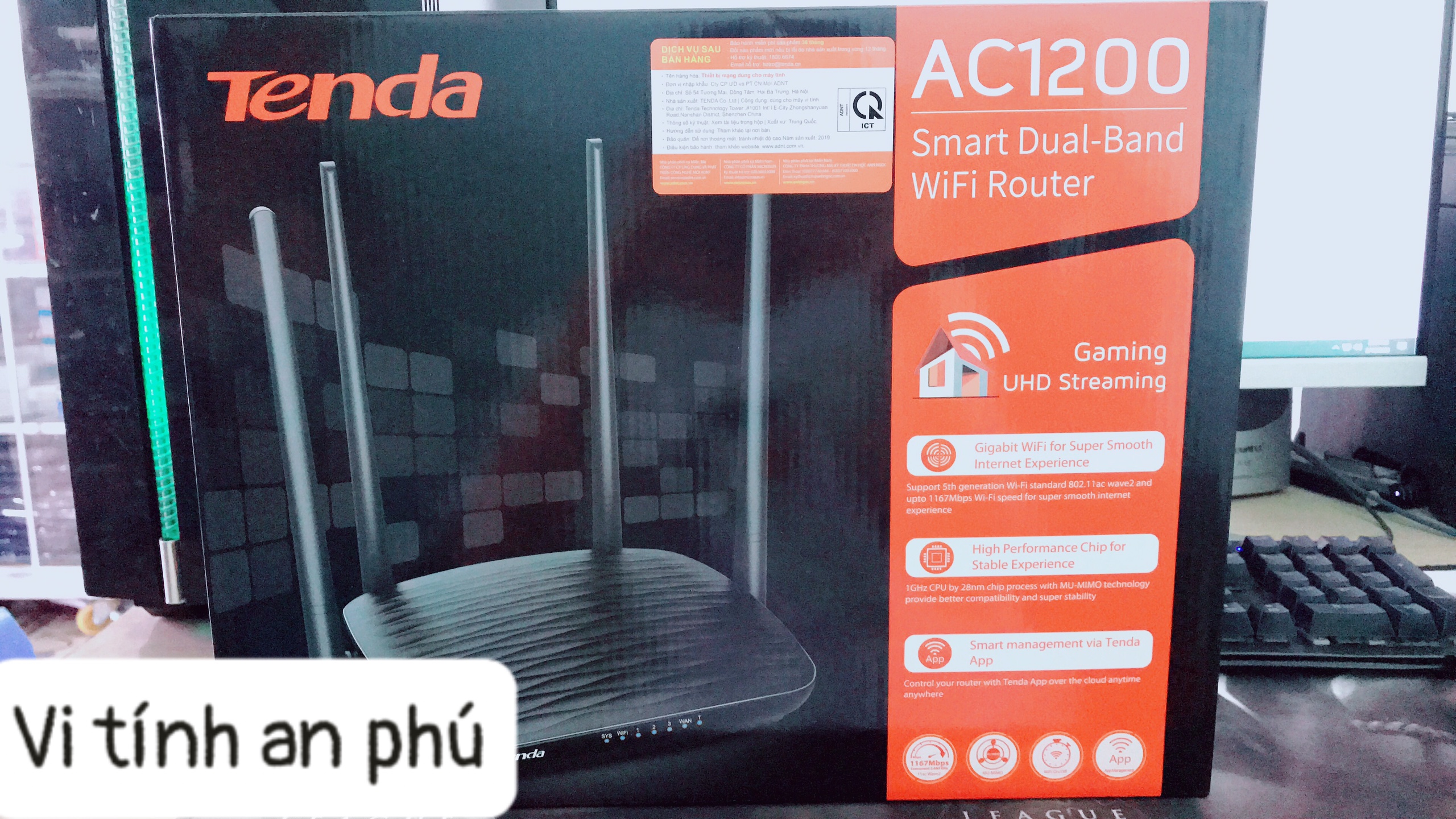 BỘ PHÁT WIFI TENDA AC5 - AC5 BĂNG TẦN AC1200