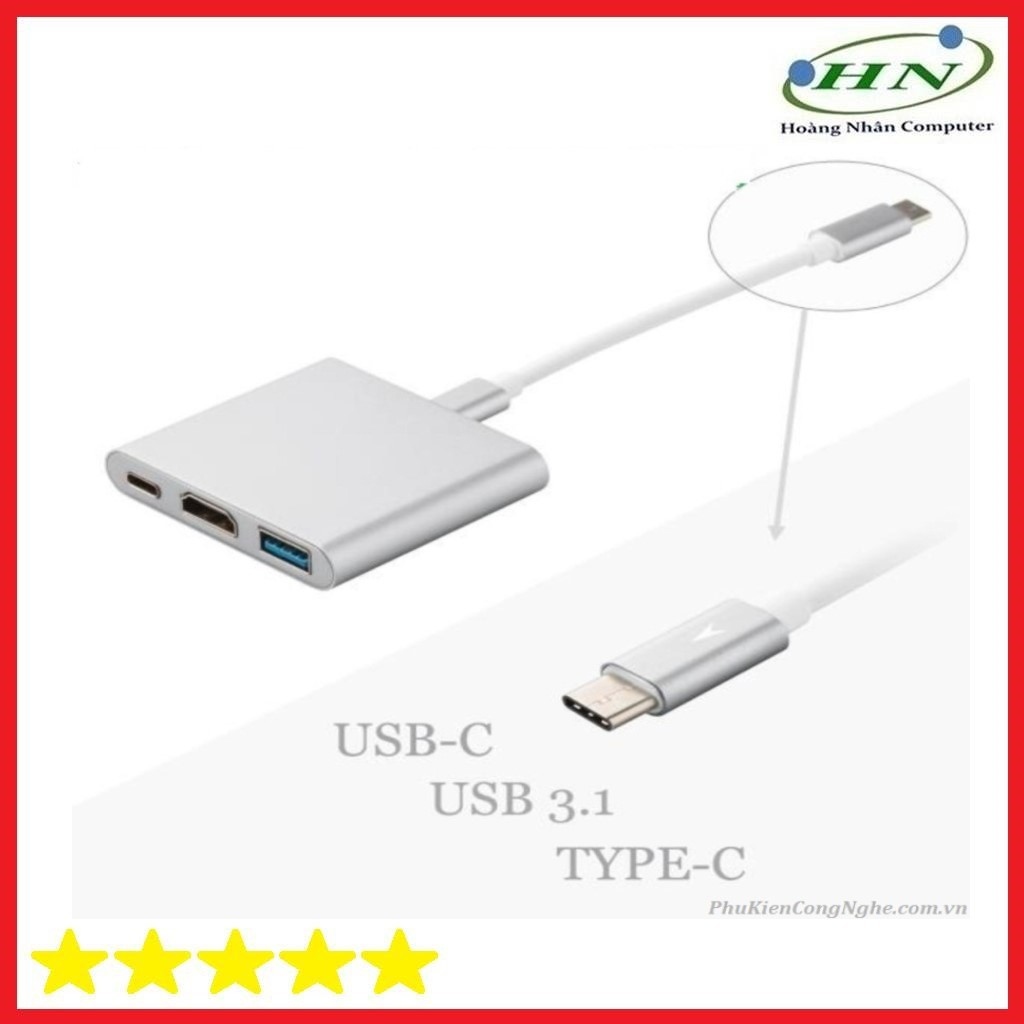 ┇ cáp chuyển usb type c sang hdmi usb 3.0 typec