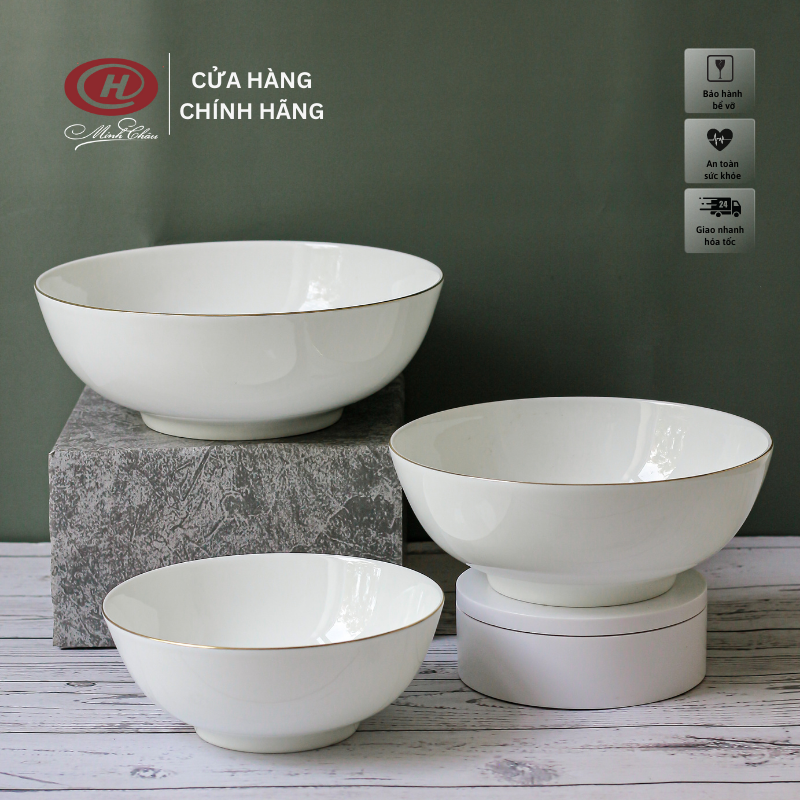 Bát tô sứ xương kẻ cao cấp - sứ minh châu