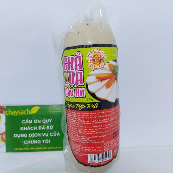 Chỉ Giao Hồ Chí Minh Chả lụa đậu hũ chay Âu Lạc 250g Siêu ngon - Chaysach - Thực phẩm chay, chả lụa chay, chả chay, thực