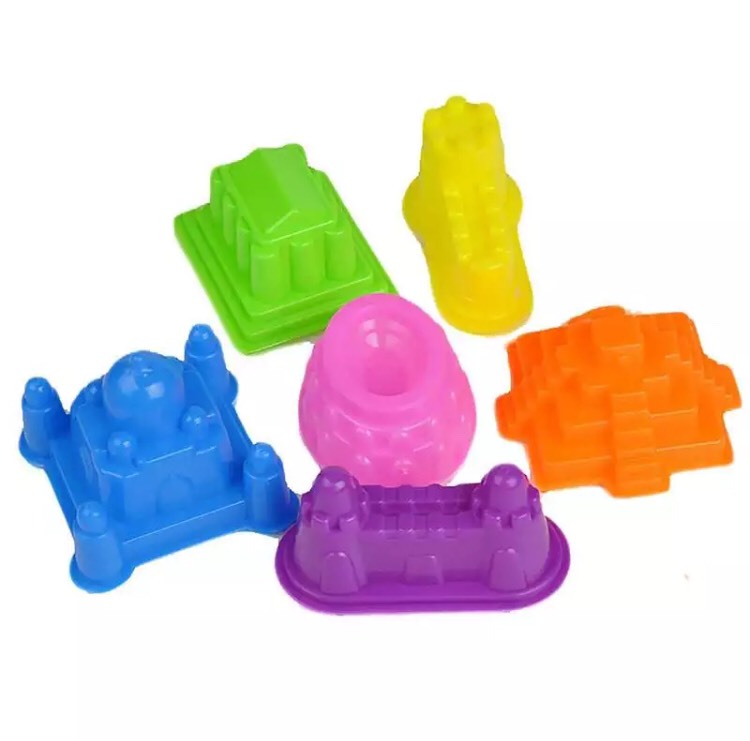 Khuôn lâu đài LỚN - Bộ khuôn chơi Cát động lực - khuôn tạo hình cát dẻo - cát vi sinh - đất nặn - Smart baby 081