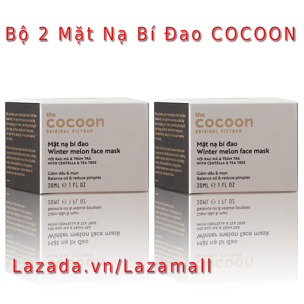 2 Hộp Mặt Nạ Bí Đao COCOON (30ml x 2)