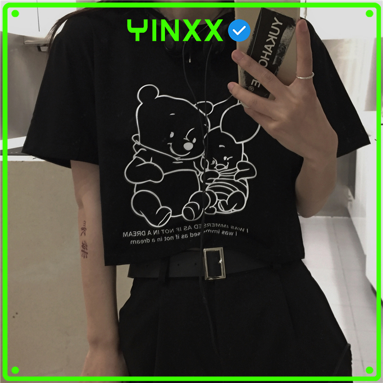 Áo Croptop nữ tay lỡ Yinxx croptop freesize form rộng CRT07