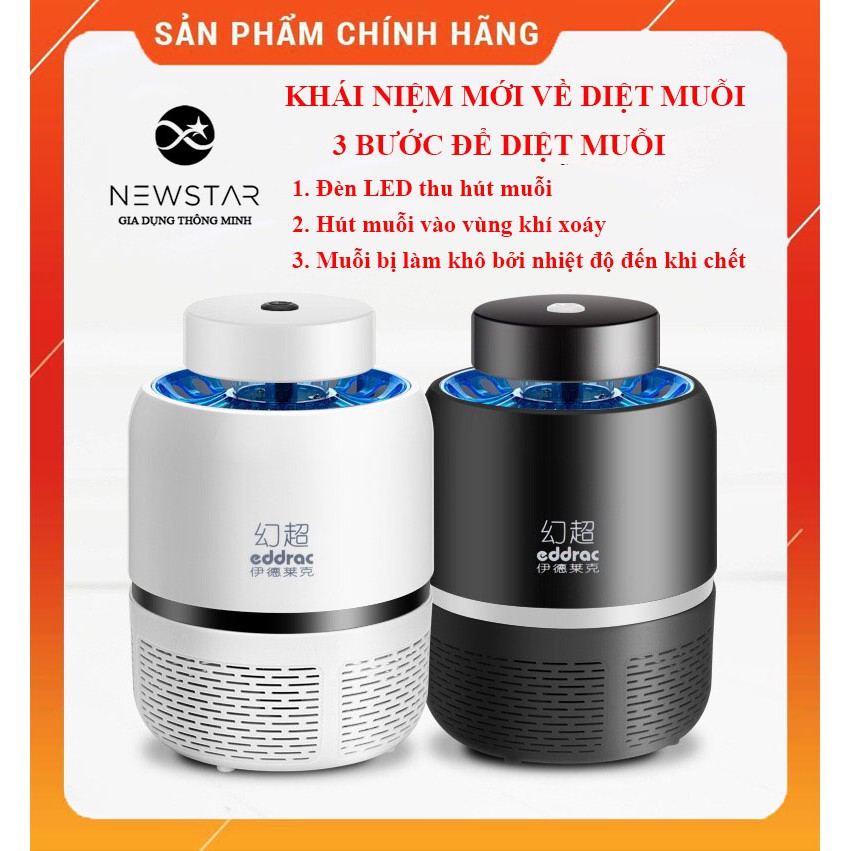 BẢO HÀNH 12 THÁNG, Đèn Bắt Muỗi Thông Minh Mới, Đèn bắt muỗi Cao Cấp - MÀU ĐEN