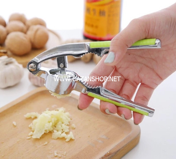 Dụng Cụ Ép Tỏi, Kẹp Càng Cua, Hạt Óc Chó, Thực Phẩm Khô 2 trong 1 Tiện Dụng Chất Liệu Hợp Kim Inox Chống Gỉ