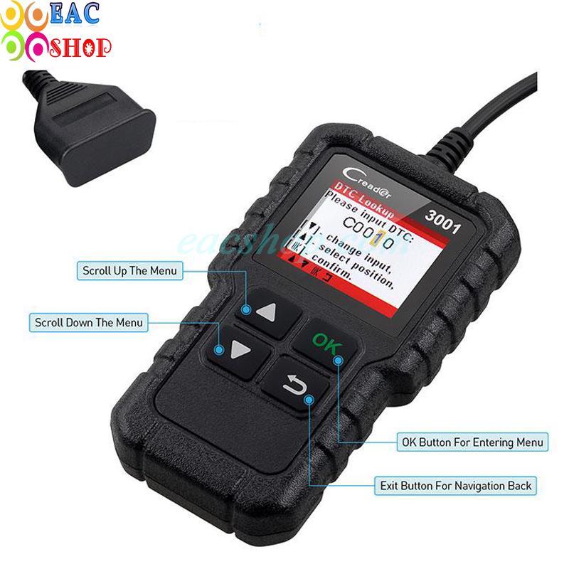 Máy đọc lỗi động cơ đa năng LAUNCH Creader 3001 / CR3001 OBD II - EACSHOP