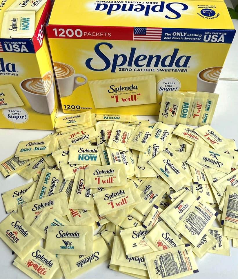 Đường ăn kiêng Splenda 100 gói Date 2025 của Mỹ Hàng USA