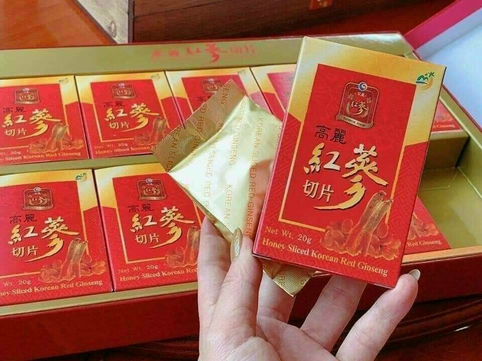 Hồng sâm lát tẩm mật ong sambok food hàn quốc 200g