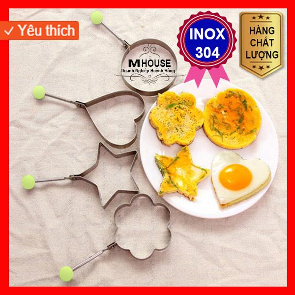 Combo 3 Khuôn Chiên Trứng Khuôn Bánh Khuôn Ép Cơm Nắm
