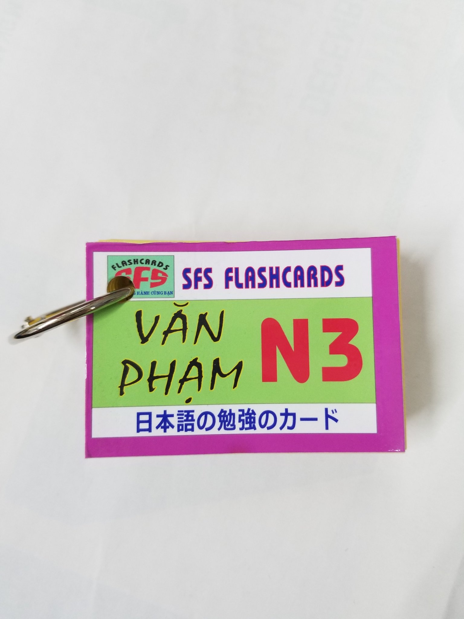 Thẻ học tiếng nhật - thẻ học văn phạm n3