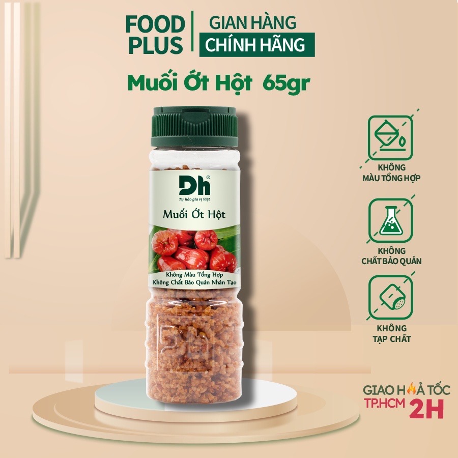 Muối ớt hột thương hiệu DH Foods gia vị chấm hoa quả chế biến thực phẩm