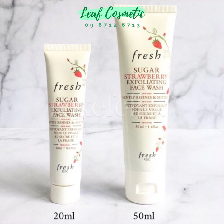 Sữa rửa mặt tẩy da chết Fresh Sugar Strawberry Exfoliating Face Wash