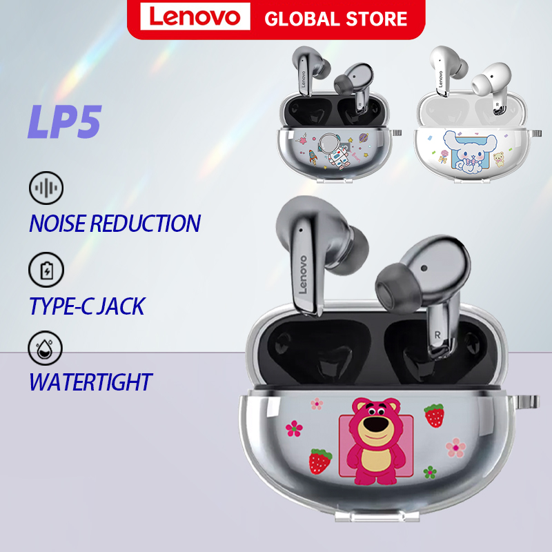 Tai Nghe Bluetooth Lenovo LP5 TWS Giảm Tiếng ồn Không Thấm Nước Tai Nghe Không Dây Cho IPhone Tai Nghe Bluetooth Android Có Micrô