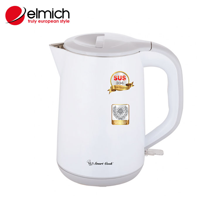 Ấm Đun Nước Siêu Tốc Elmich Smartcook 1200ml KES-0219 chính hãng, bảo hành 25 tháng