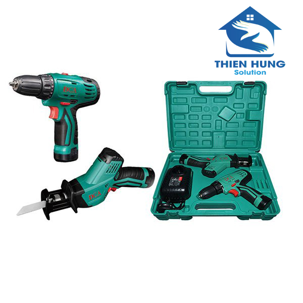 Bộ combo Máy khoan và Cưa Kiếm dùng pin 12V DCA ADKIT02EK