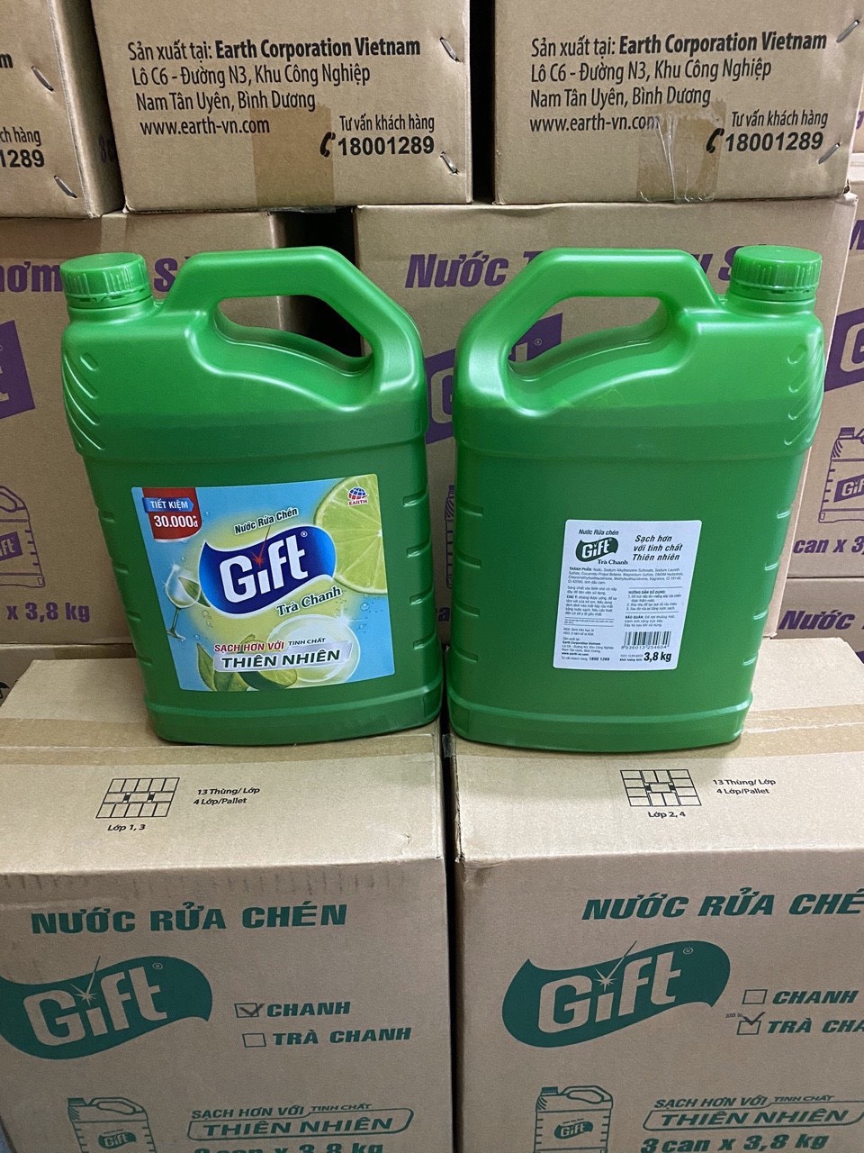 Nước rửa chén Gif mẫu mới sản xuất