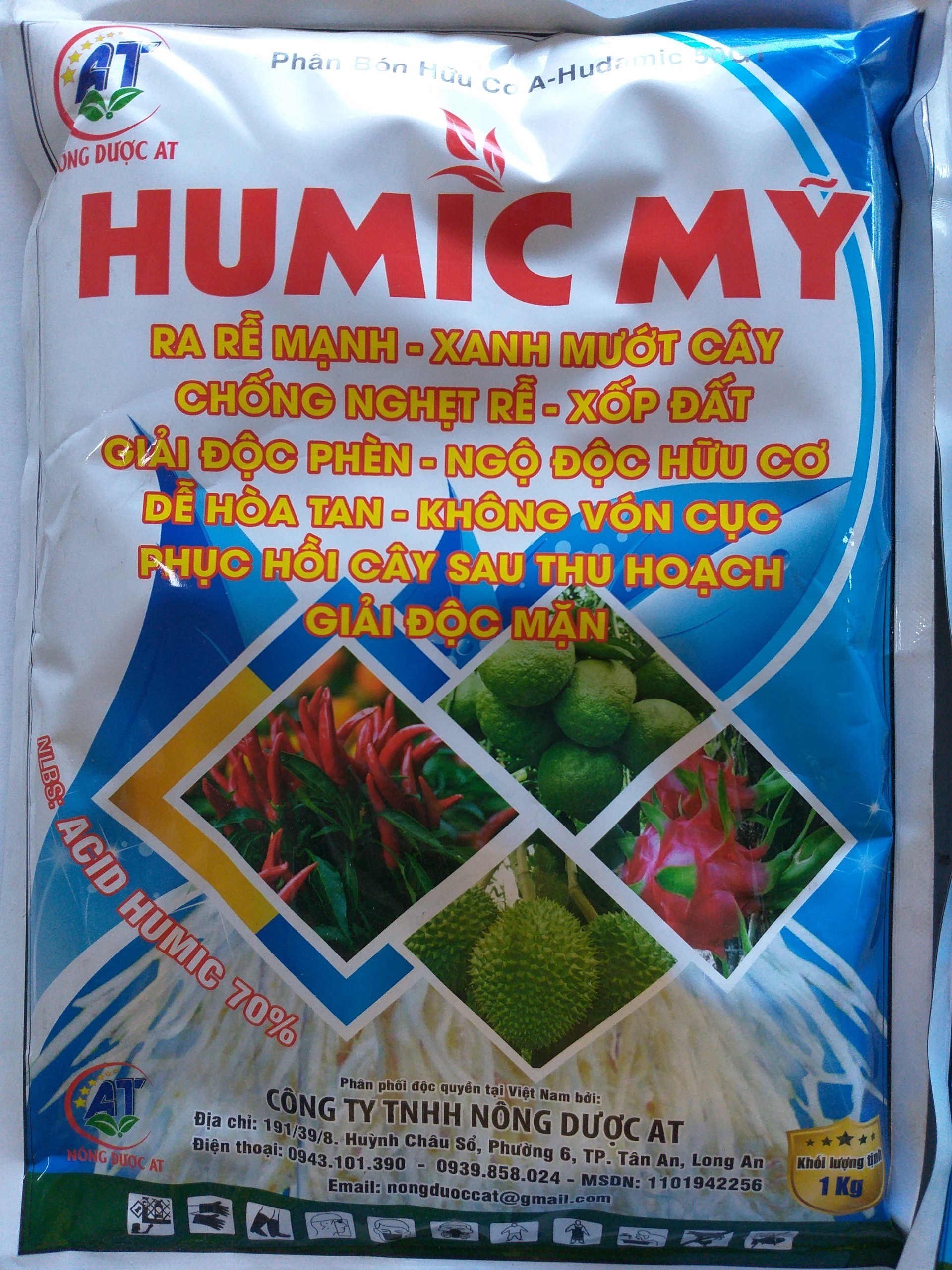 Phân bón humic mỹ - bổ sung hữu cơ, phục hồi, ra rễ siêu tốc - 1kg