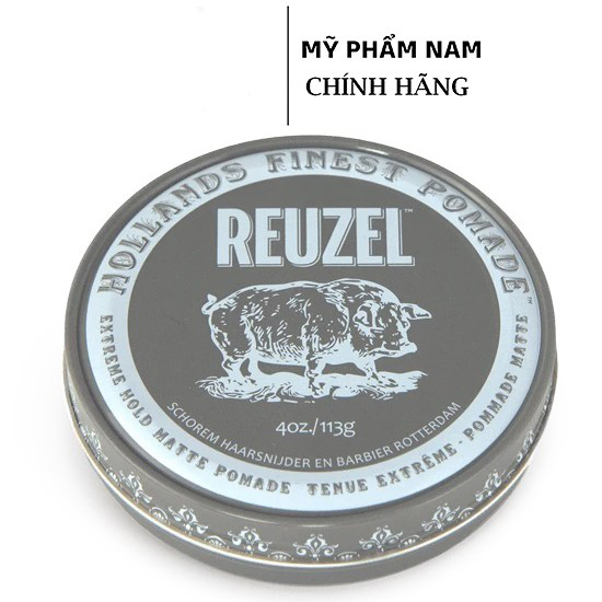 Sáp vuốt tóc nam cao cấp reuzel extreme hold matte - hàng chính hãng
