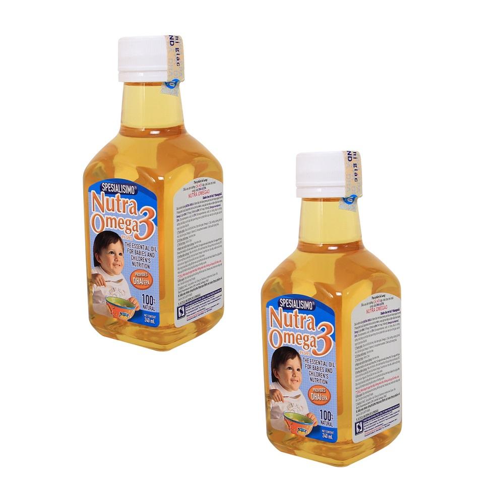 Bộ 2 Dầu ăn dinh dưỡng cá hồi Spesialisimo Nutra Omega 3 240ml