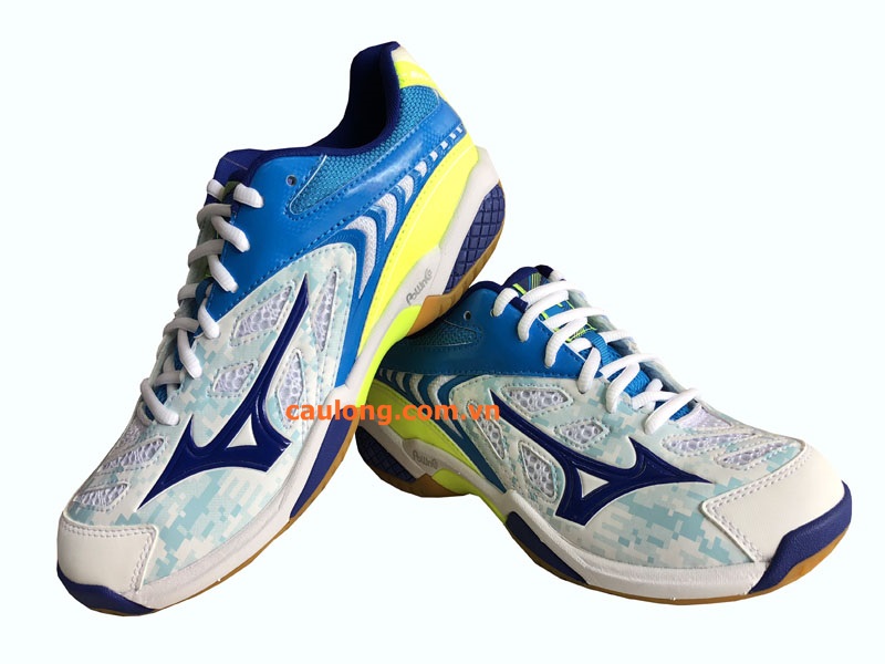 Giày cầu lông mizuno wave fang ss2 trắng