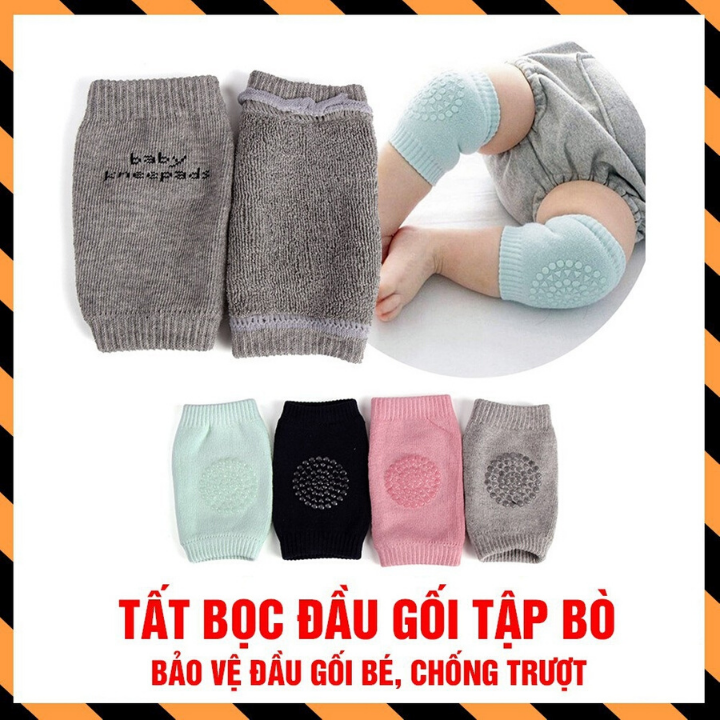 Tất bảo vệ đầu gối cho bé tập bò có chống trượt
