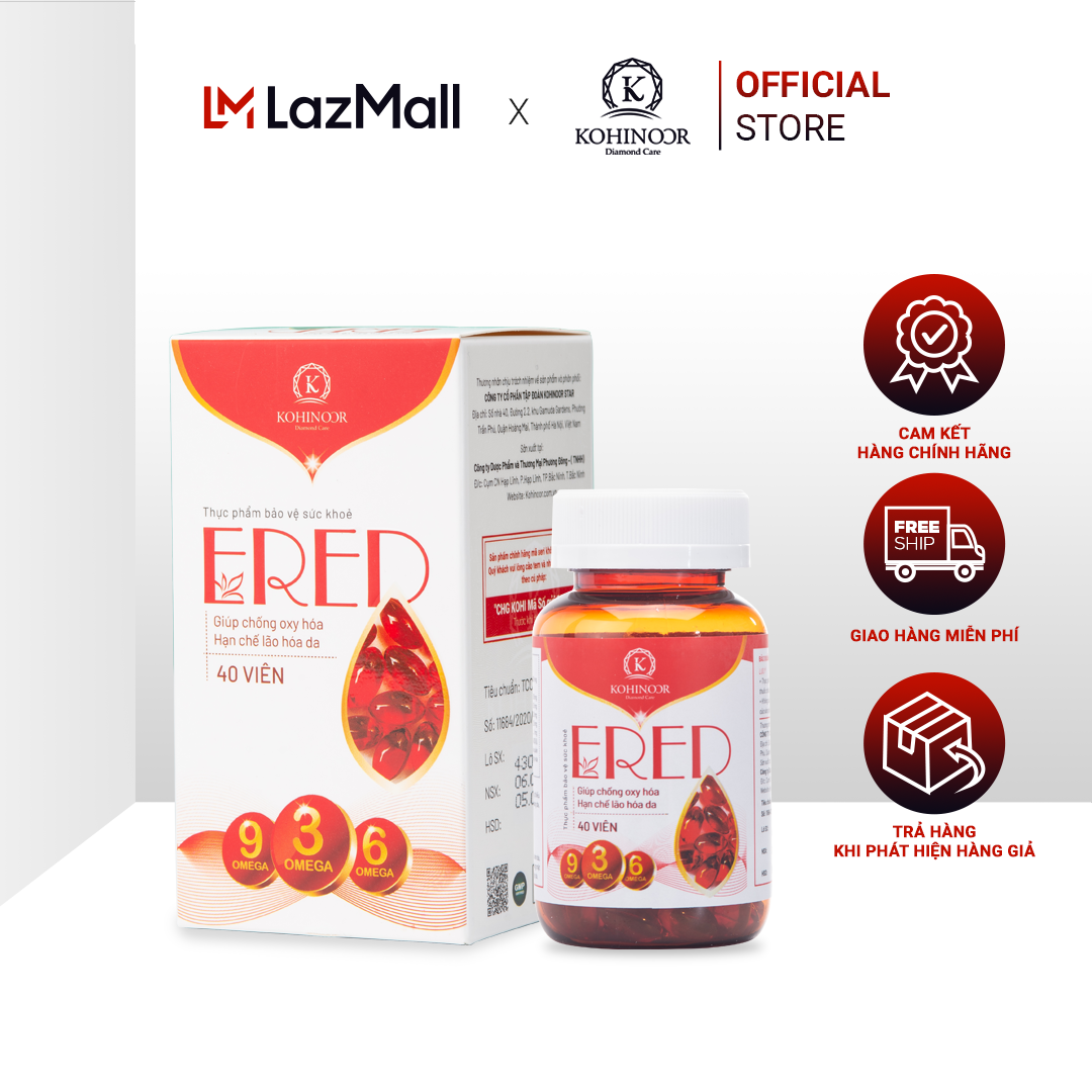 Viên uống đẹp da ered | vitamin e đỏ