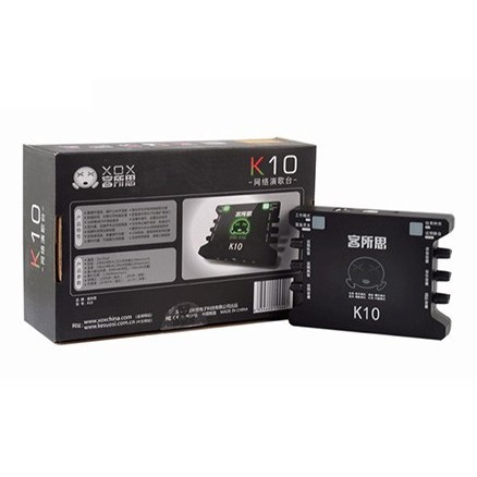 Bộ sound card XOX KS108 / K10 BH 12 tháng 1 đổi 1