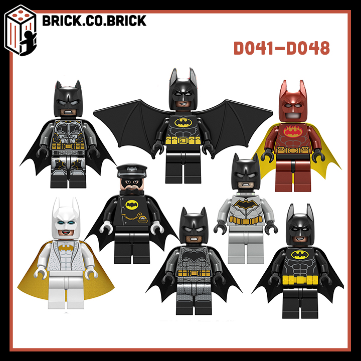 Đồ chơi lắp ráp minifigures các nhân vật người dơi batman d041-d048