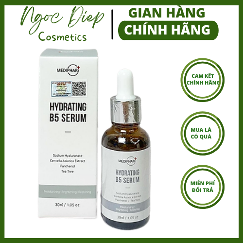 Tinh chất dưỡng ẩm Mediphar Hydrating B5, tinh chất dưỡng ẩm cấp nước phục hồi da 30ml - Ngọc Diệp cosmetics